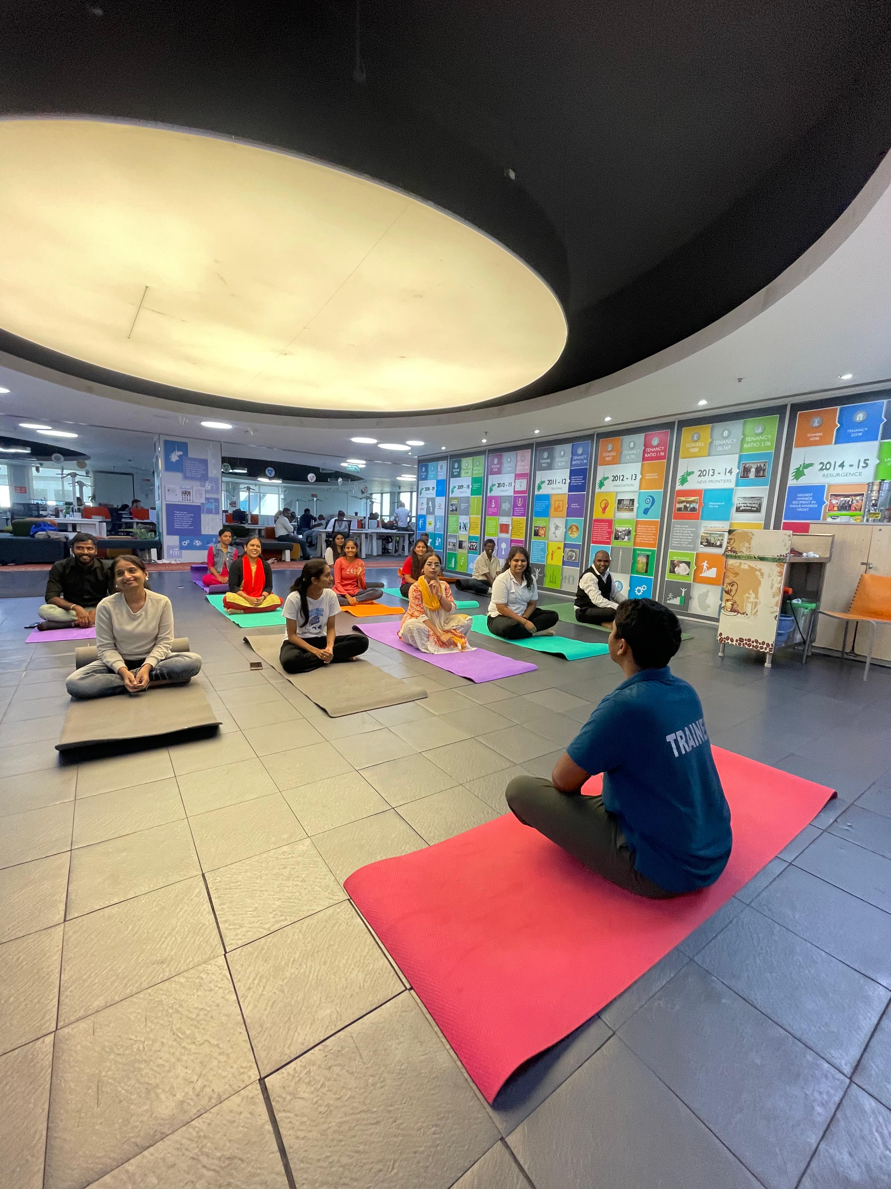 Corporate Meditation in Electronic City, Bangalore